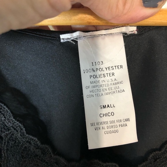 American Vintage 90's Satin Lace Blouse Top Sz S Black Whimsigoth Victorian - Picture 7 of 8